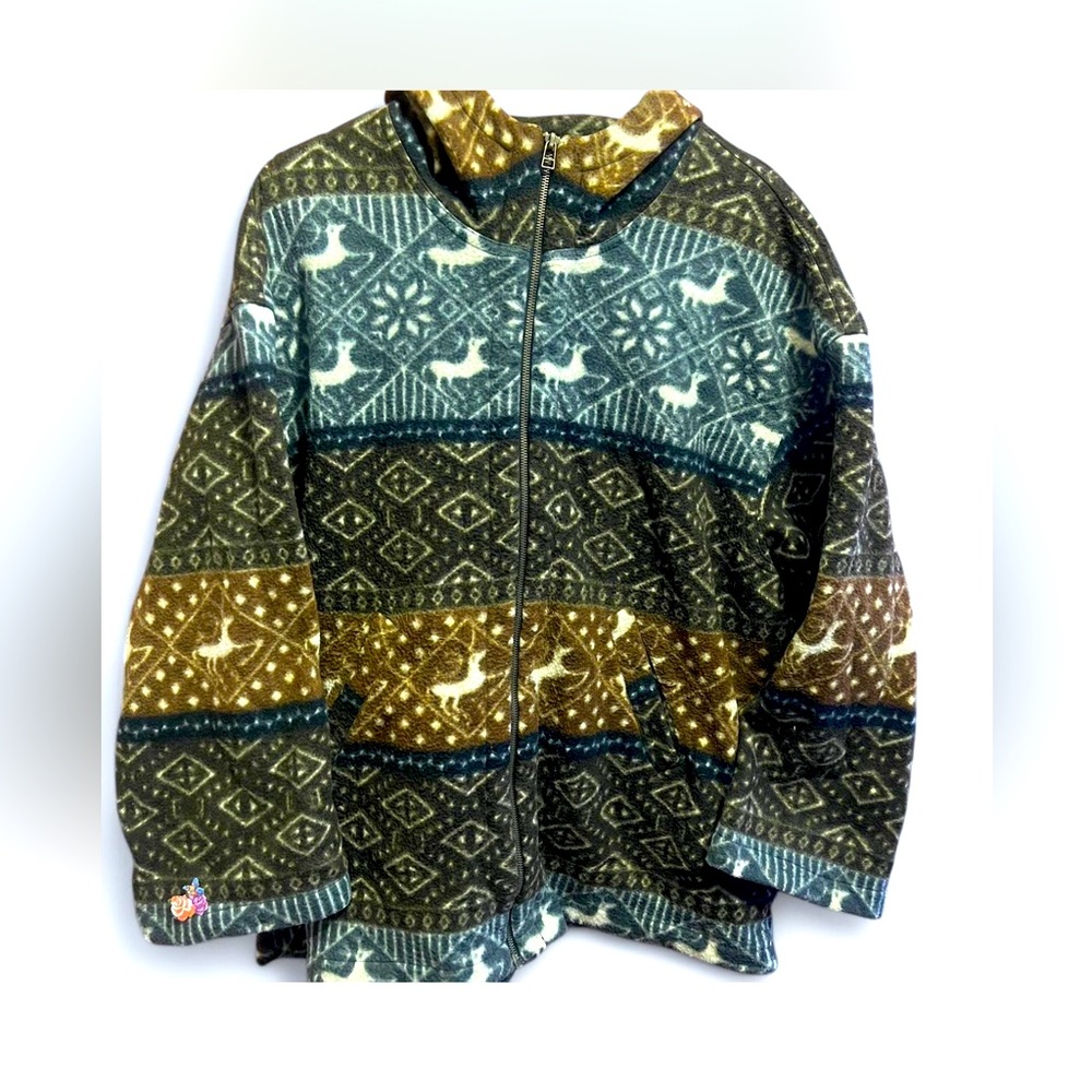 Patterned Zip-Up Jacket